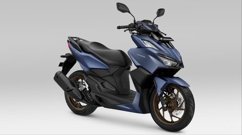 Warna baru untuk Honda Vario 160 adalah Grande Matte Blue. (AHM)