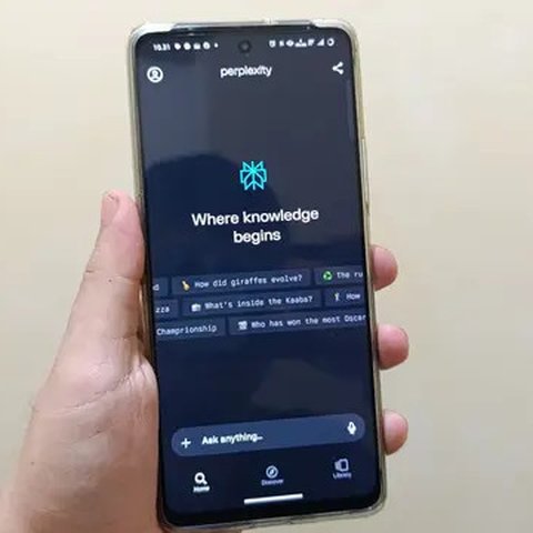 Aplikasi Perplexity AI di Android (Liputan6.com/Robinsyah Aliwafa Zain