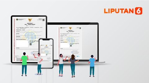 Ilustrasi Sertifikat Tanah Elektronik (Liputan6.com/ Abdillah)