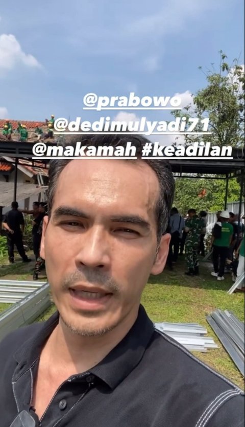 Atalarik menandai akun Presiden Prabowo & Deddy Mulyadi selaku Gubernur Jawa Barat. Ia berharap ada atensi dari para pemimpin soal kasus yang ia alami ini.