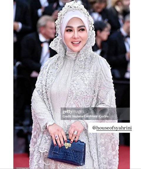 3 Potret Cantik Syahrini Tampil Cetar di Karpet Merah Festival Film Cannes 2025, Pakai Gaun Mewah Serba Silver dengan Cincin Berlian