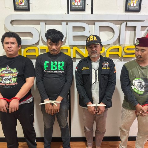 Polisi Ciduk Preman Berkedok Ormas FBR Palak Pedagang Rp500.000 Dalih Duit Keamanan