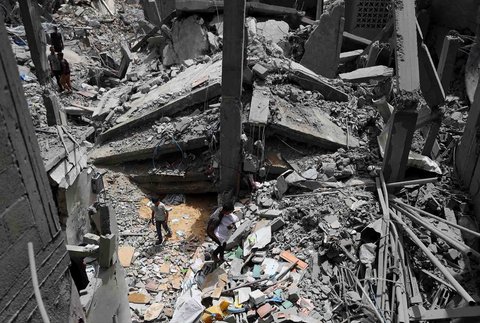 FOTO: Pilu! Anak-Anak Gaza Korban Serangan Udara Israel