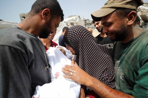 FOTO: Pilu! Anak-Anak Gaza Korban Serangan Udara Israel