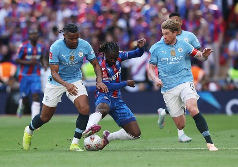 FOTO: Kalahkan Manchester City,  Pertama Kali Crystal Palace Juara FA Cup