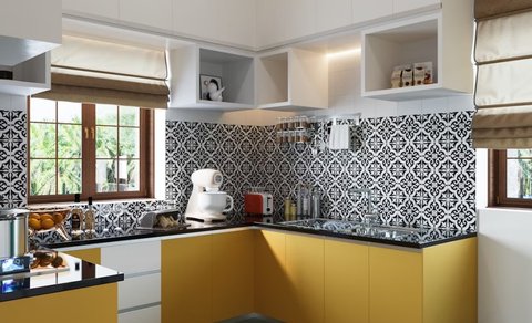 Ilustrasi Dapur Tradisional Modern
