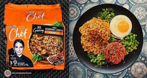 Ilustrasi Mamee Chef Mi Goreng Perisa Rendang Legenda