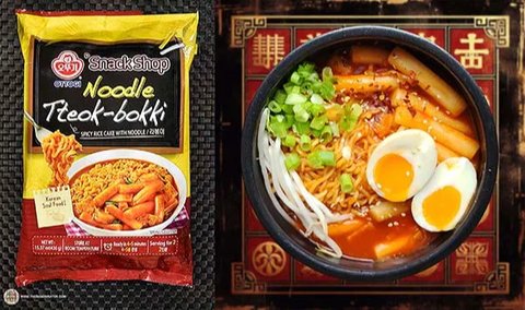 Ilustrasi Ottogi Snack Shop Noodle Tteok-bokki