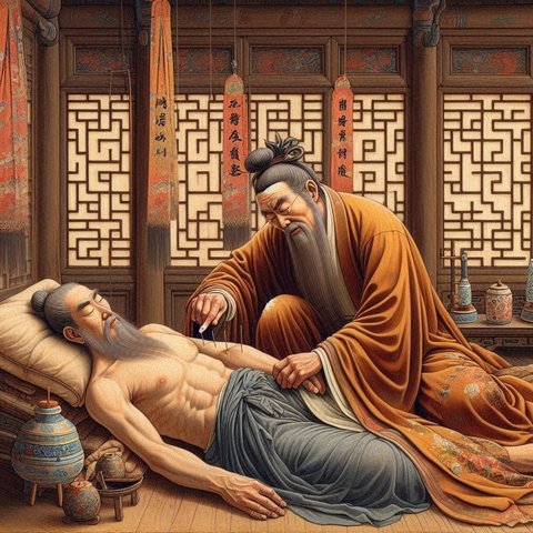 Ilustrasi Tabib China Kuno