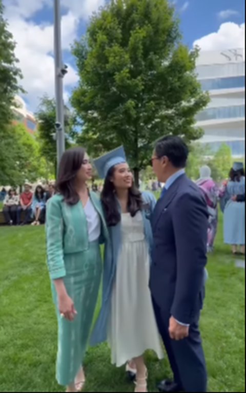 Katyana Raih Dua Gelar Master Sekaligus di Amerika Serikat Ternyata Anak Menteri Cantik di RI
