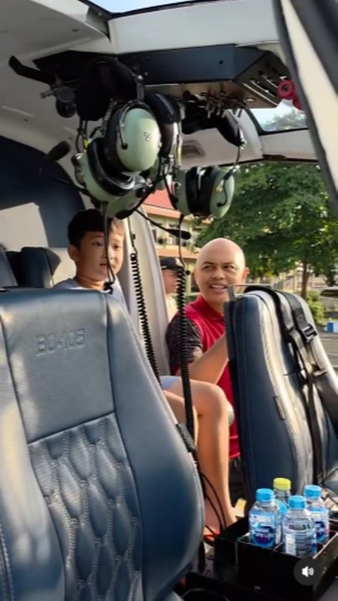 Bocah Ganteng ini Beruntung Banget, Tiba-Tiba Diajak Naik Helikopter sama Sosok Jenderal Polisi