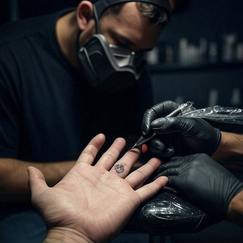 Ilustrasi tato dihapus