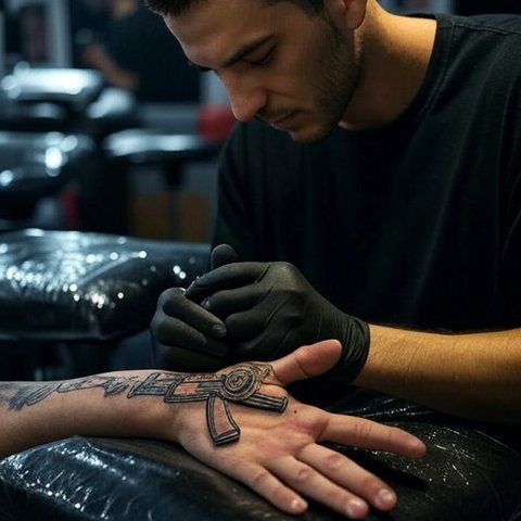 Ilustrasi tato dihapus