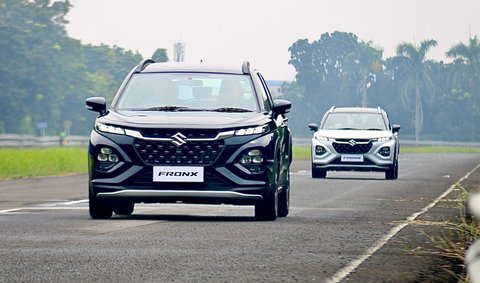 Pengujian Suzuki Safety Support (SSS) dilakukan pada Suzuki Fronx di sirkuit tertutup.