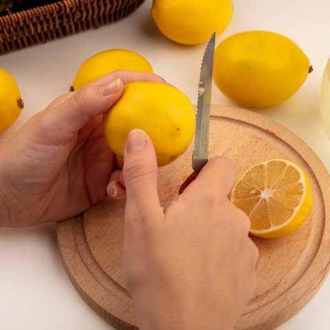 How to zest a lemon with a knife.