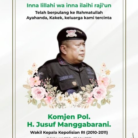 Jusuf Manggabarani meninggal dunia