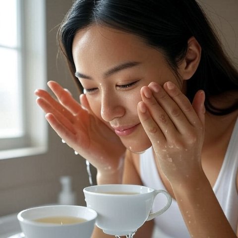 cuci muka pakai teh basi bikin wajah glowing