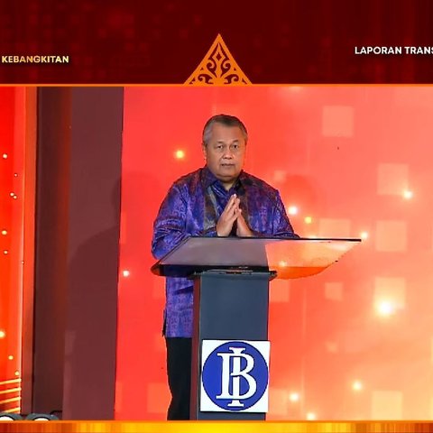 Gubernur Bank Indonesia Perry Warjiyo, dalam peluncuran Laporan Transparansi dan Akuntabilitas Bank Indonesia (LTABI) 2022, Senin (30/1/2023).
