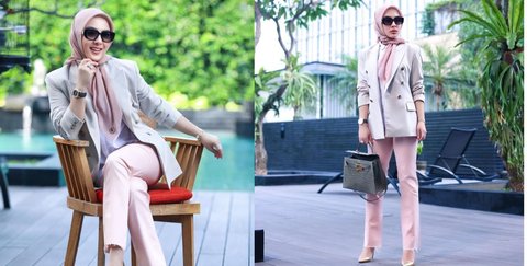 Inspirasi Outfit Syahrini dengan Blazer