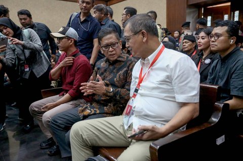 FOTO: Eks Kader PDIP Saeful Bahri Jadi Saksi di Sidang Lanjutan Hasto Kristiyanto