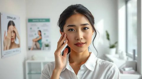 cara agar flek hitam di wajah cepat mengelupas Ilustrasi dibuat AI