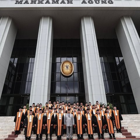 Presiden Prabowo Subianto di Acara Laporan Tahunan Mahkamah Agung
