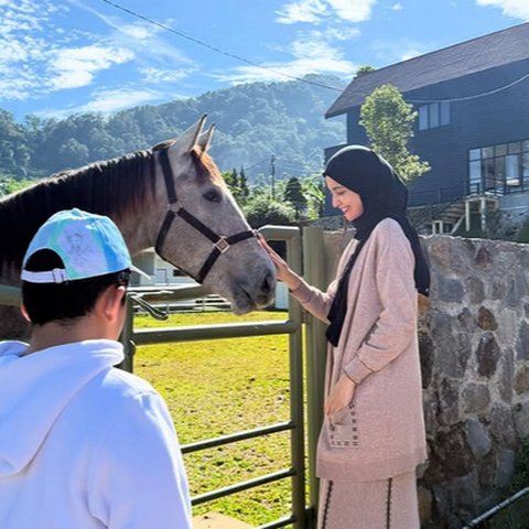 5 Potret Vila Baru Shireen Sungkar di Puncak Bogor, Ada Kandang Kuda - Suasana Menenangkan Seperti di Swiss