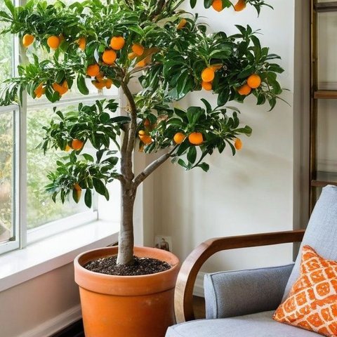 Ilustrasi Kumquat atau Citrus Japonica Sebagai Tanaman Pengharum Ruangan