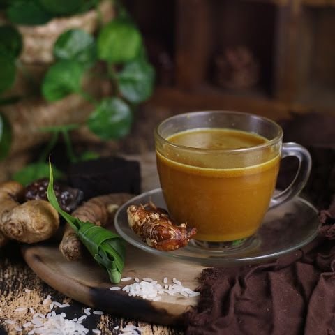 Ilustrasi Jamu Beras Kencur