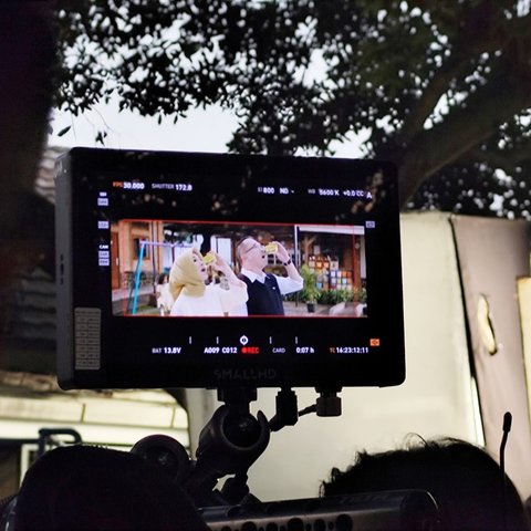 Behind the Scene syuting iklan Tolak Angin Anak di PAUD &amp;amp;amp; TK Kutilang, Jatisampurna, Kota Bekasi, Senin (19/5/2025)