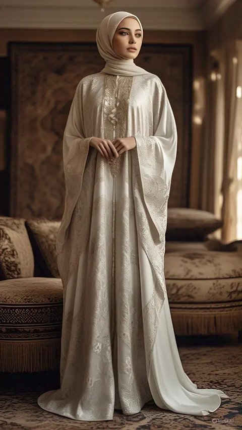 Kaftan Putih Lebaran (created by Meta AI)
