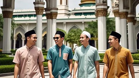 Pilihan baju koko terbaru untuk sholat jumat (sumber: created by AI)
