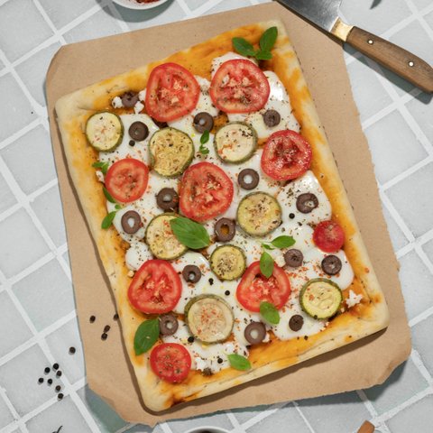 Ilustrasi Pizza Sehat