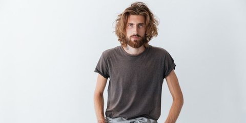 Ilustrasi Rambut Panjang Pria