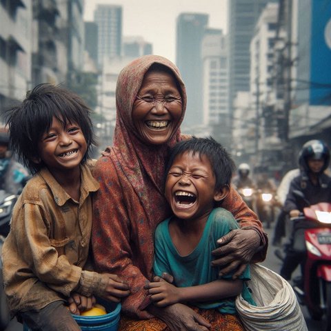 Ilustrasi Keluarga Miskin