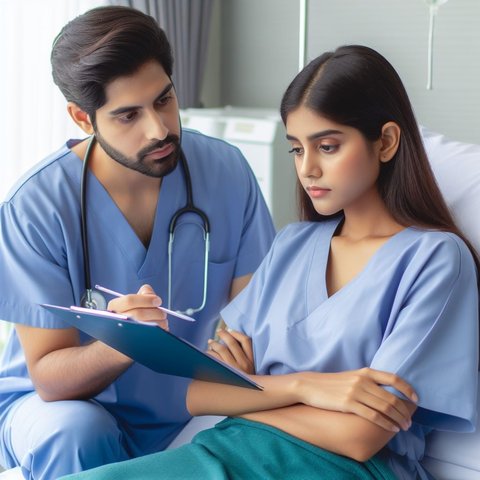 Ilustrasi Dokter Memeriksa Pasien