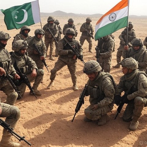 tentara India dan tentara Pakistan