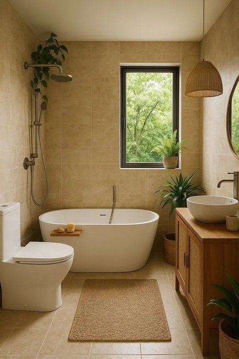 Inspirasi Warna Keramik Kamar Mandi (Foto: ChatGPT)