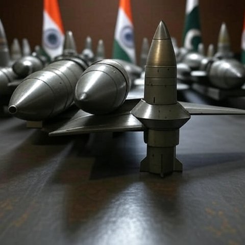 ilustrasi senjata nuklir india dan pakistan