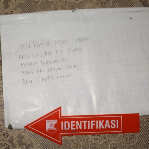 Pesan Terakhir duda di Lampung