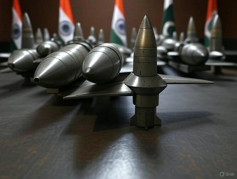 ilustrasi senjata nuklir india dan pakistan