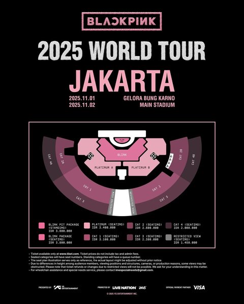 Seatplan Konser Blackpink DEADLINE