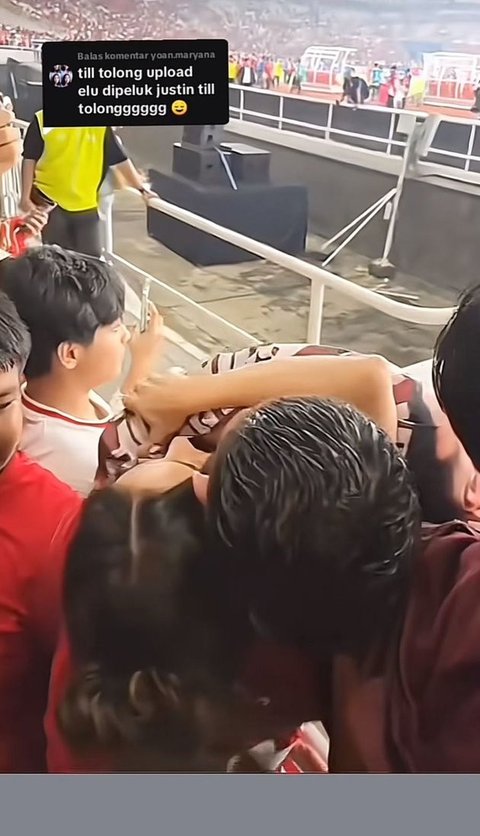 Saksikan Timnas Indonesia di Jepang, Intip Kembali Momen Romantis Jennifer Coppen Dipeluk Justin Hubner di GBK