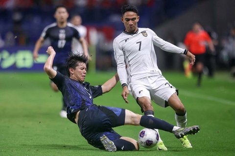FOTO: Timnas Indonesia 'Dijajah' Jepang, Tak Berdaya Menyerah 6-0