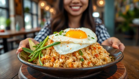 Ilustrasi Nasi Goreng Telur