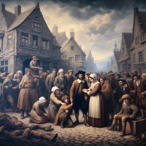 Ilustrasi Wabah Penyakit di Masa Lalu