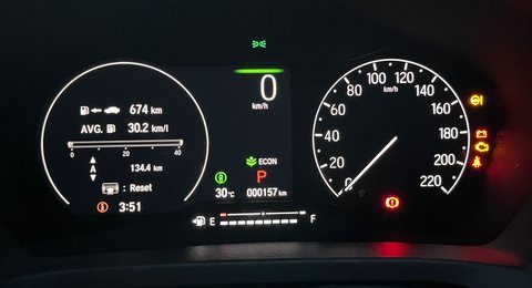 Honda HR-V e:HEV dapat mencapai efisiensi bahan bakar sebesar 30,2 km/l.