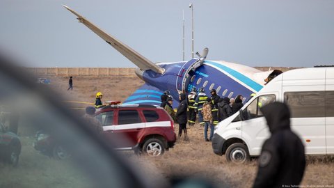 Azeri sources said a Russian air defense system could have hit the jet that crashed in Kazakhstan. Thirty-eight people were killed but dozens survived.