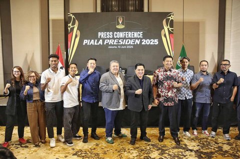 Konferensi pers pelaksanaan Piala Presiden 2025 di Jakarta.
