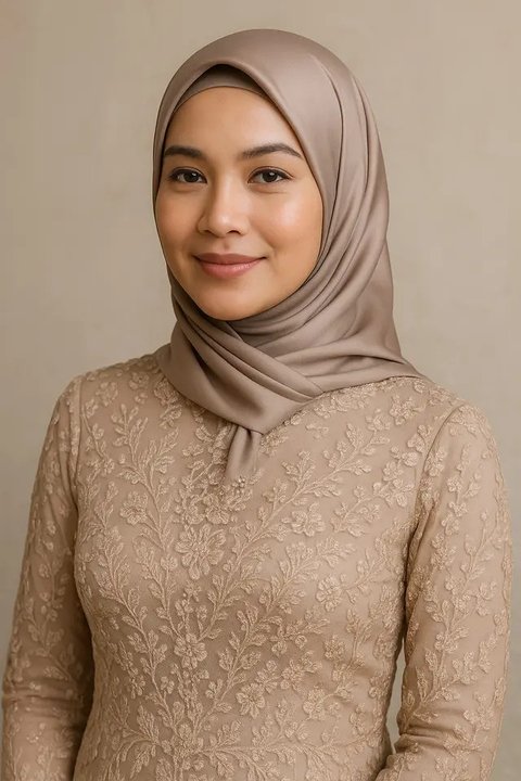 Ilustrasi Hijab Segiempat